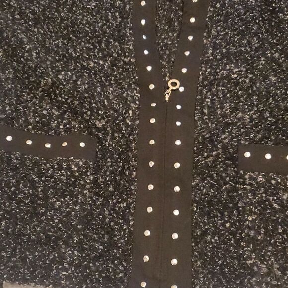 Cathy Daniels black sliver open front jacket - Picture 8 of 8